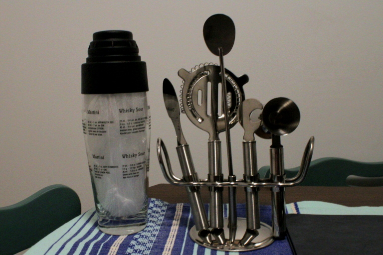 Cocktail Shaker Set with Stand