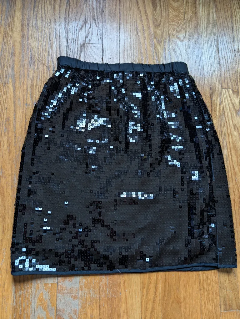 Black Sequin Mini Skirt thumbnail