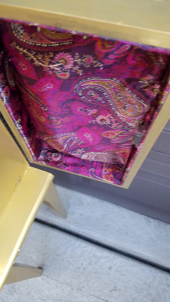 Gold Jewelry Armoire with 3 Drawers - photo 5