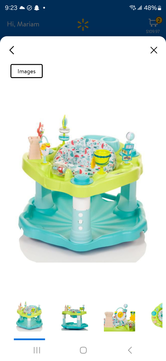 Exersaucer Seaside Splash Activity Center