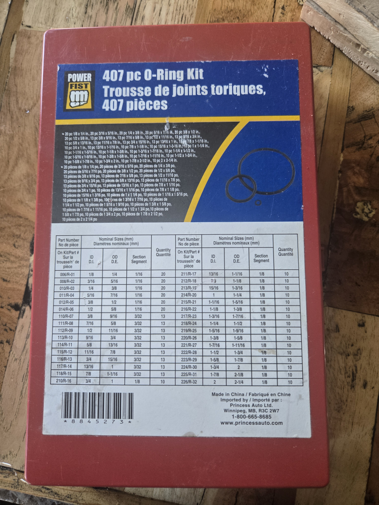 407 Piece O-Ring Kit