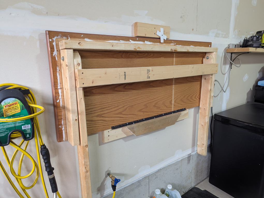 Fold-Down Workbench Garage Table - photo 2