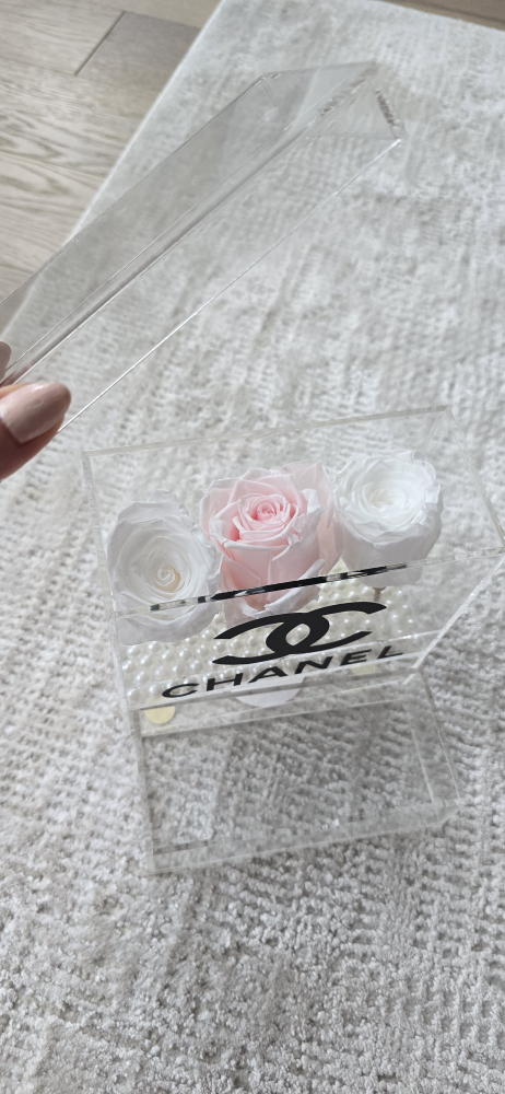jewelry box with roses and pearls - photo 2