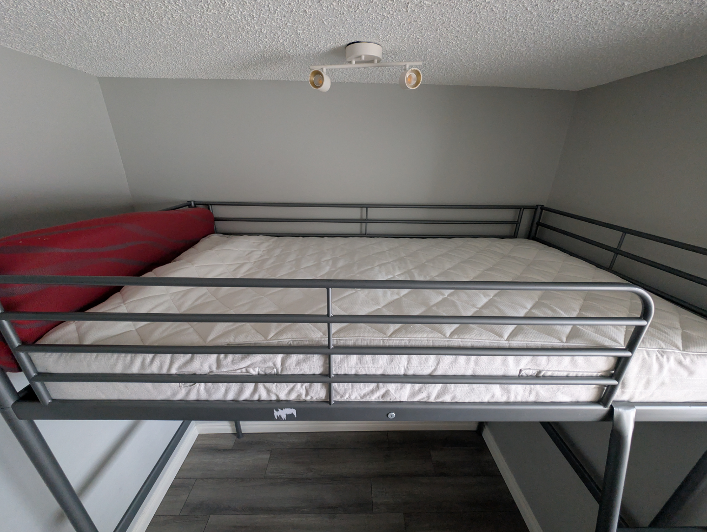 Ikea Metal Loft Bed Frame with Ladder - photo 3