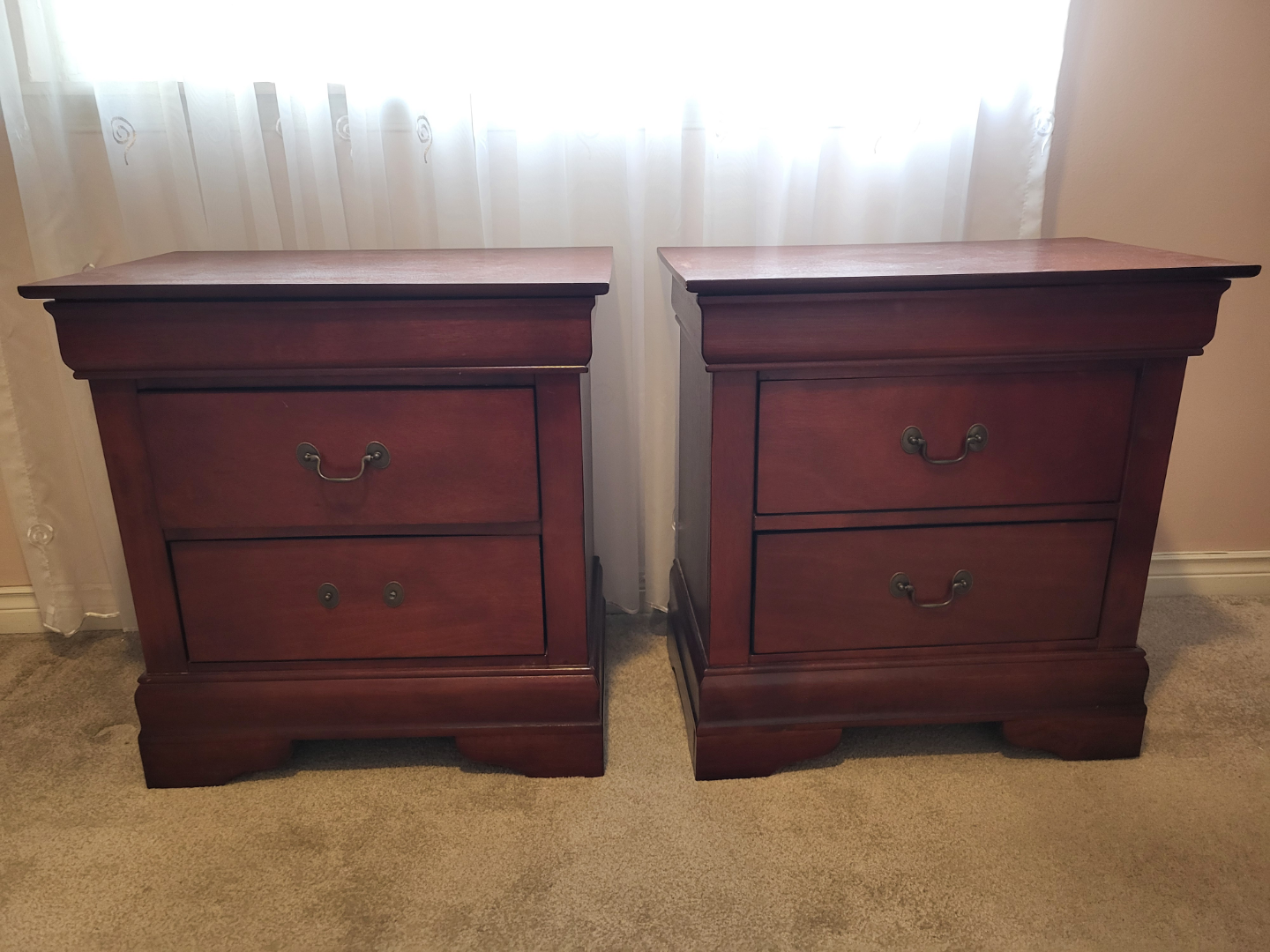 Bedroom Furniture Set - Dresser, Mirror, and Two Nightstands - photo 2