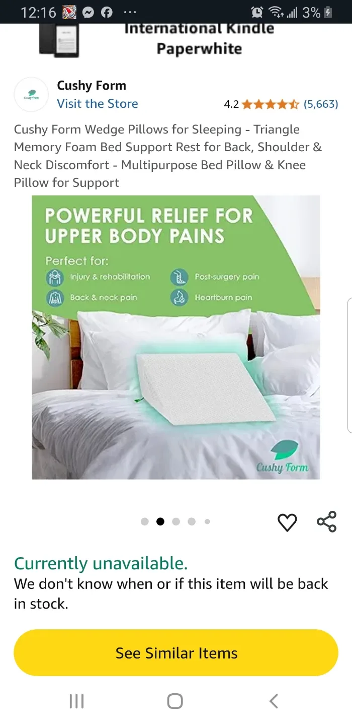 Cushy Form Wedge Pillows for Sleeping image indicator(2)