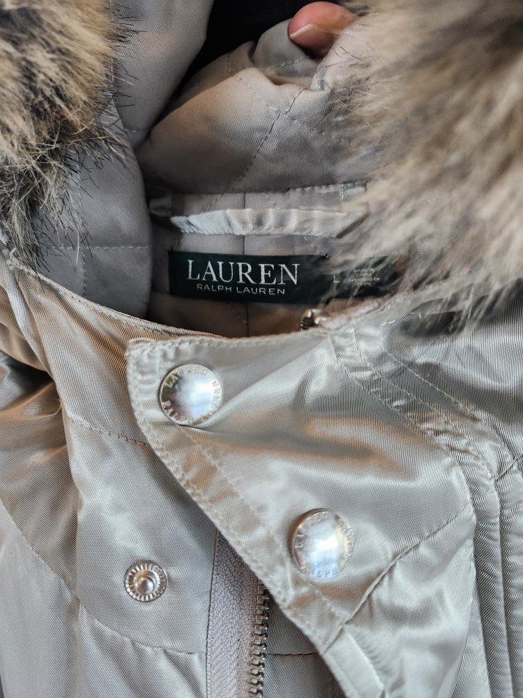 Lauren Ralph Lauren silver parka, size L - photo 3