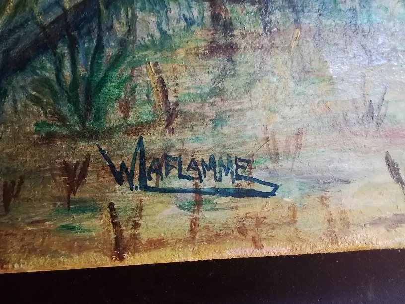 Humerous MCM OOC Painting "Hunting Artist" W. Laflamme💚 image indicator(5)