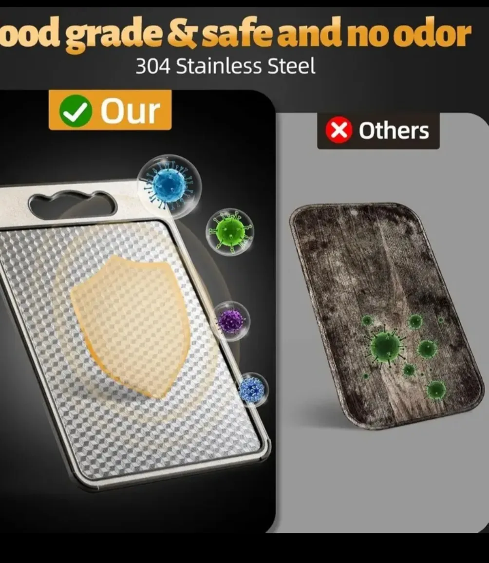 Stainless steel double-sided cutting board image indicator(7)