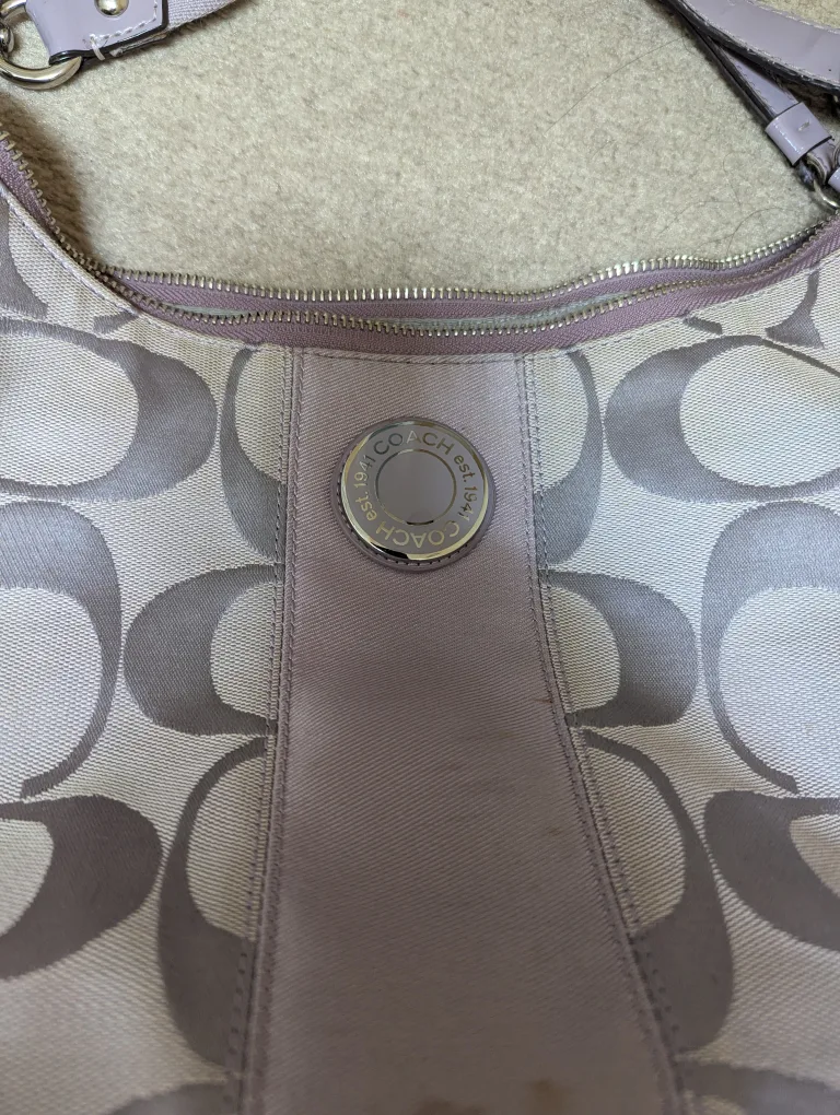 Coach Lilac Purple Signature C  Shoulder Bag image indicator(2)