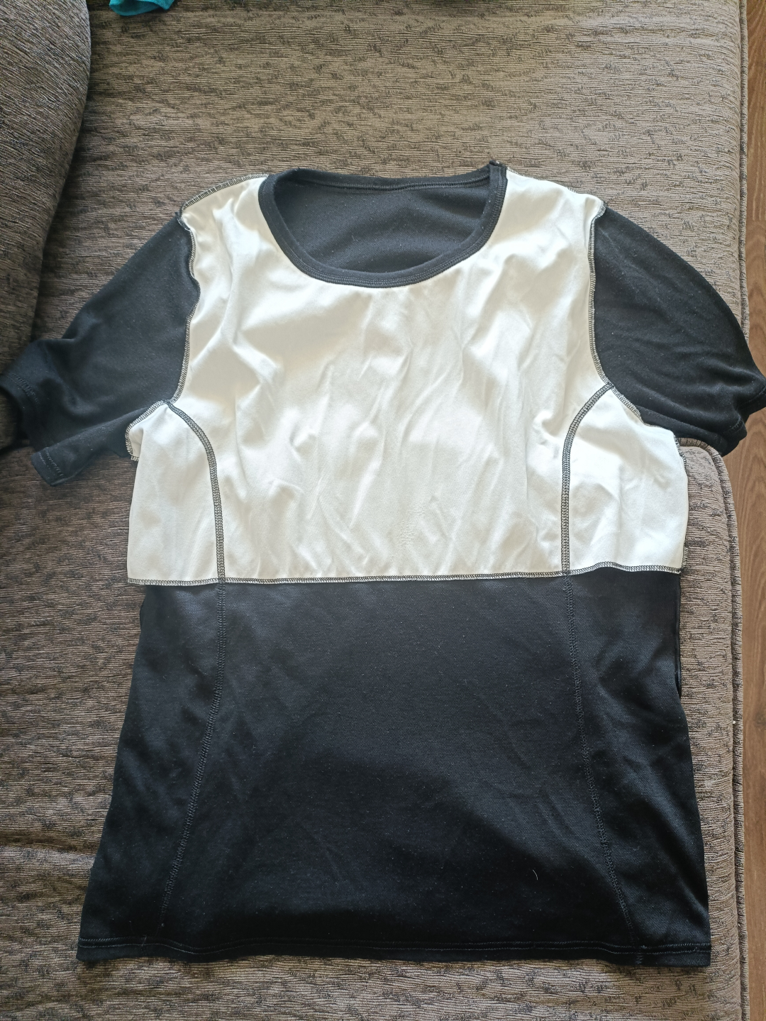 Damart Thermodactyl Women's Black and White Top - Size Large - photo 4