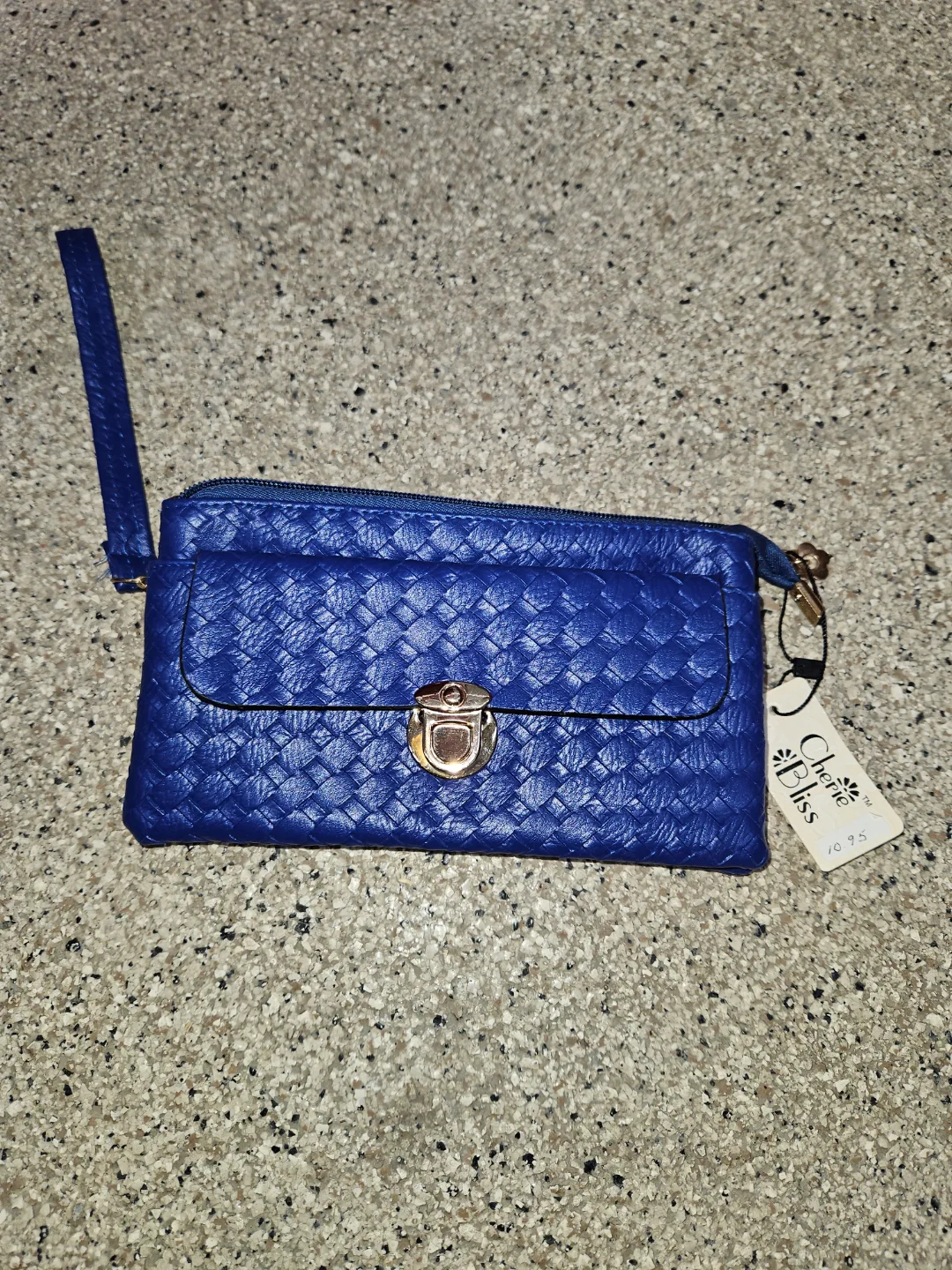 Blue Woven Clutch Purse thumbnail