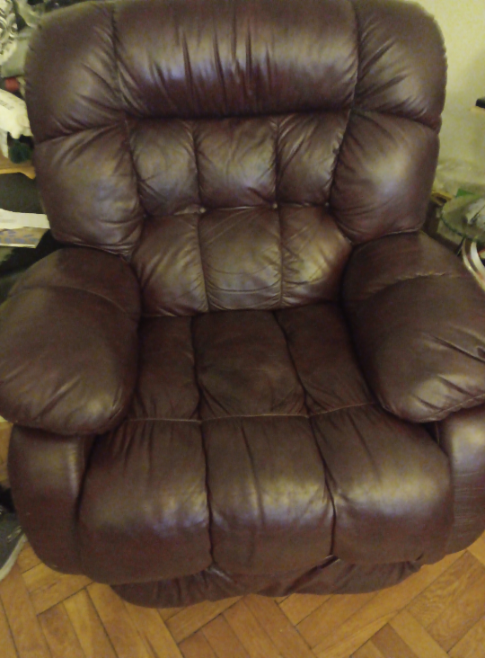 Brown Leather Recliner
