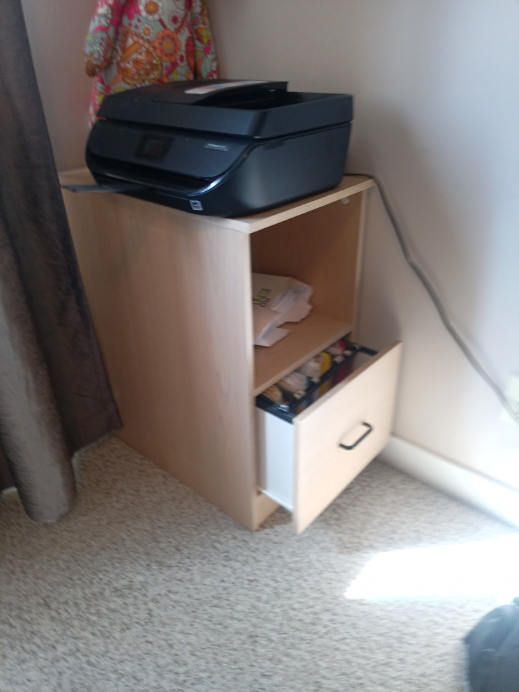 Set of three matching wooden storage units - photo 3