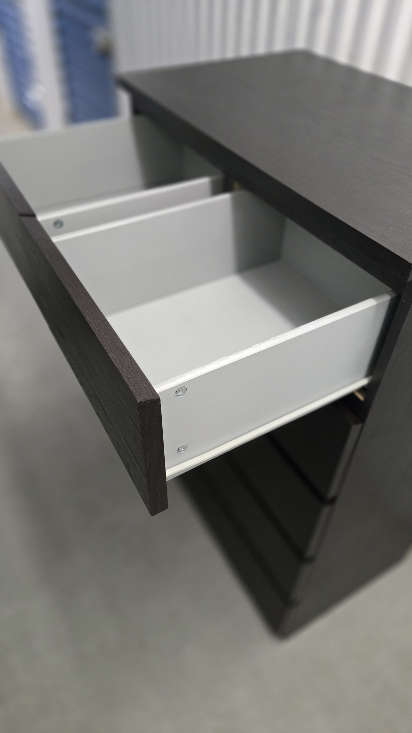 IKEA MALM 5-drawer Chest - Black-Brown - photo 2
