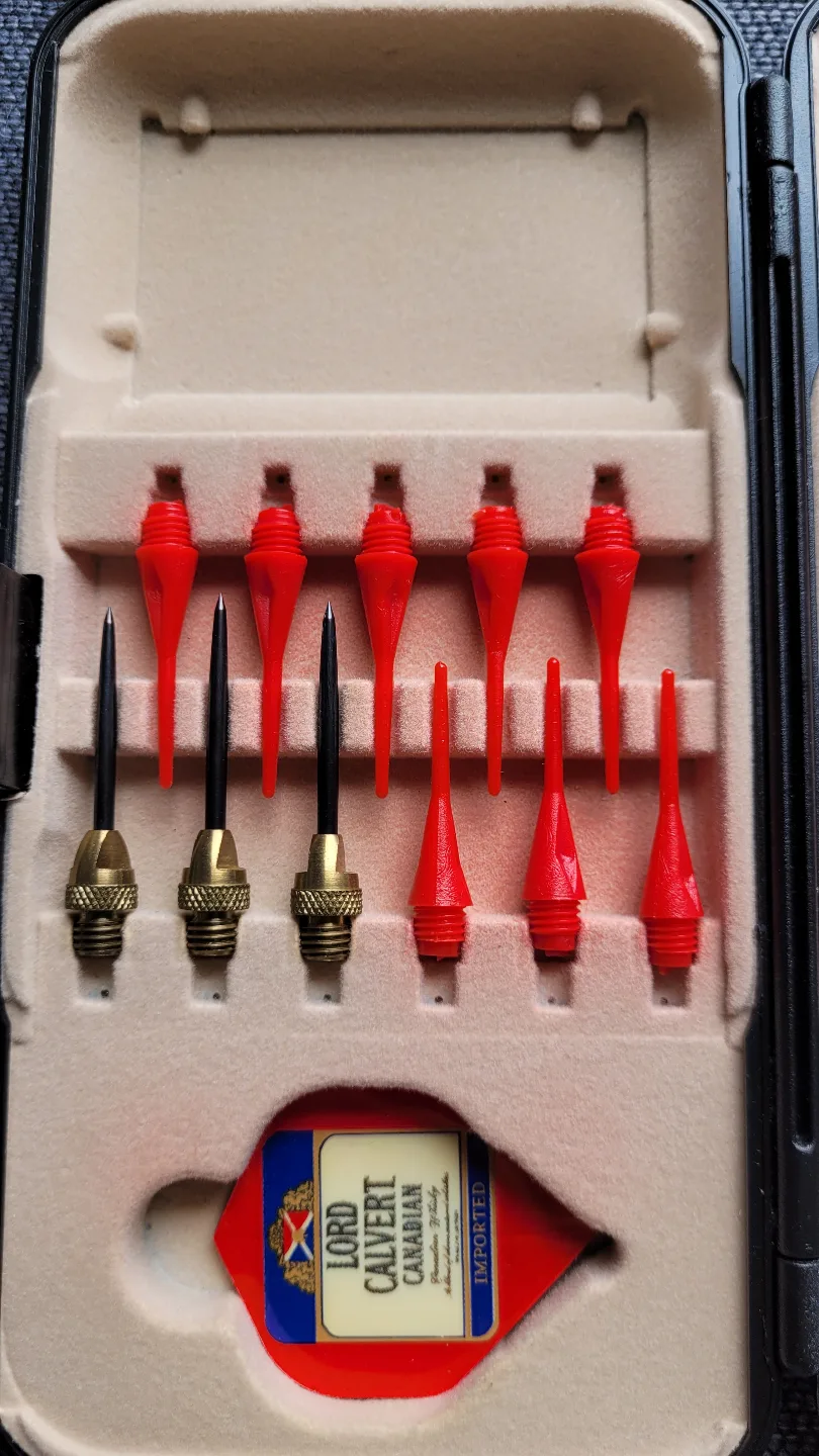 Vintage Lord Calvert Canadian Whisky Darts Set image indicator(3)