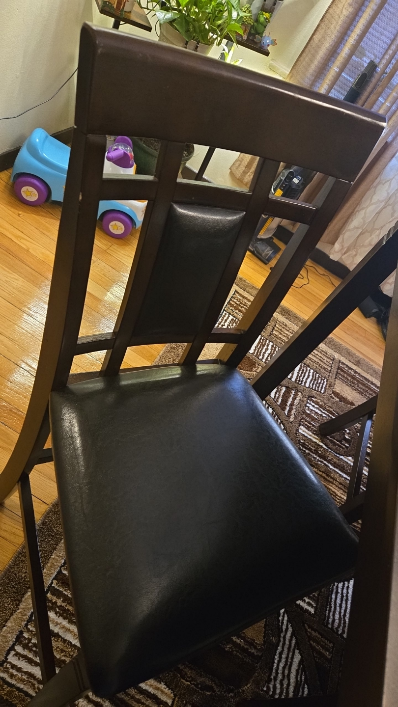 5-Piece Dark Brown Dining Set - photo 2