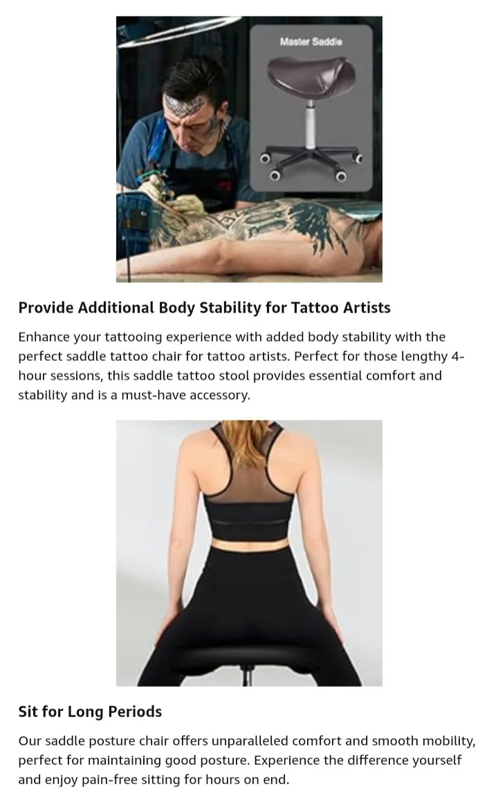 NEW! Master Massage Equipment Saddle Stool Chair image indicator(8)