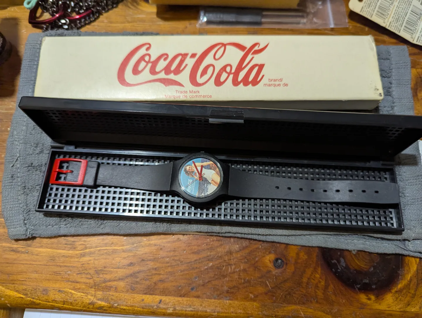 Vintage Coca-Cola Swatch Watch in Original Box thumbnail