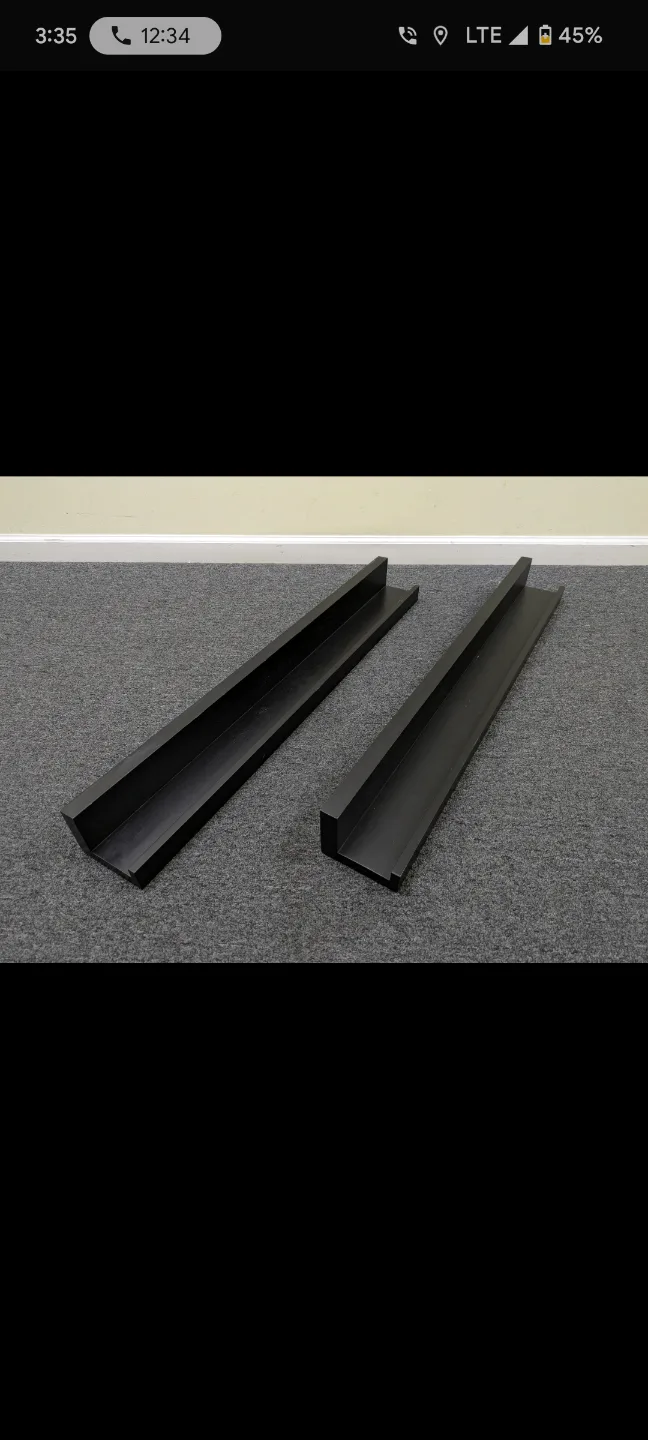 Pottery Barn Black Floating Shelves image indicator(3)