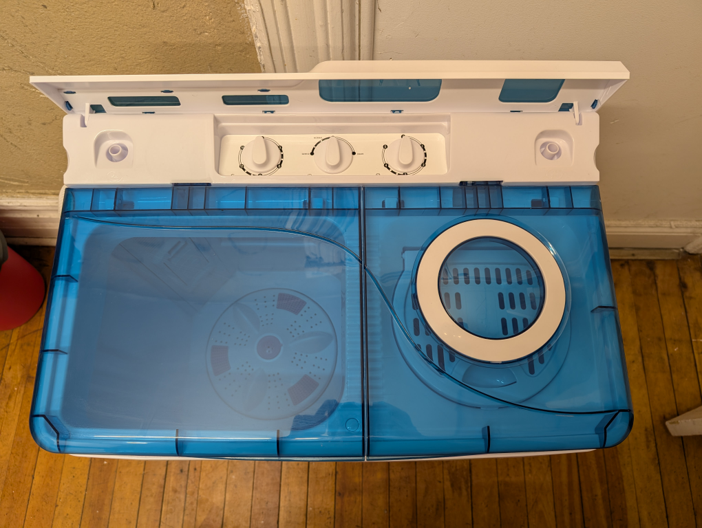 Portable Twin Tub Washing machine Drying rack included