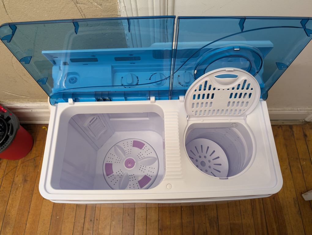 Portable Twin Tub Washing machine Drying rack included - photo 2