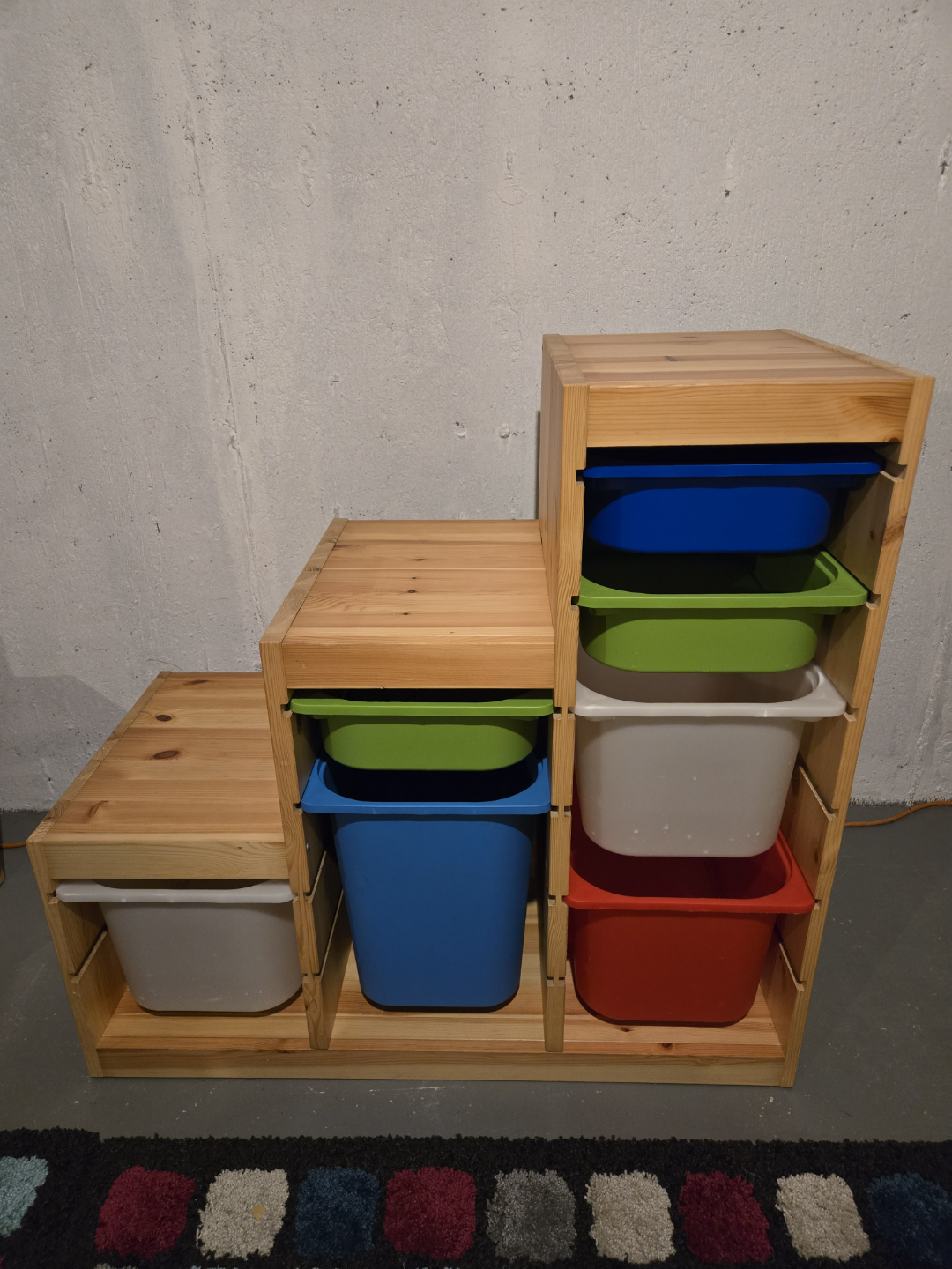 IKEA TROFAST Storage Combination with Colourful Bins
