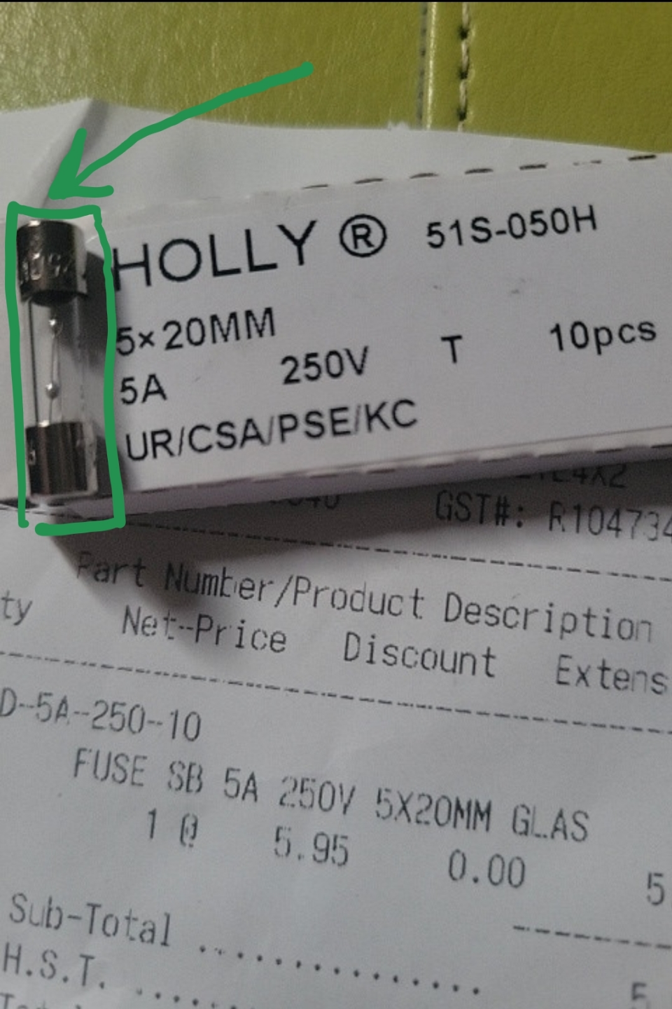 10 Glass Fuses