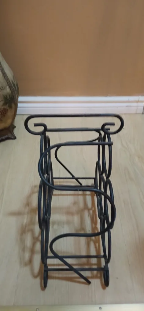 Black wrought Wine Racks (2) image indicator(2)