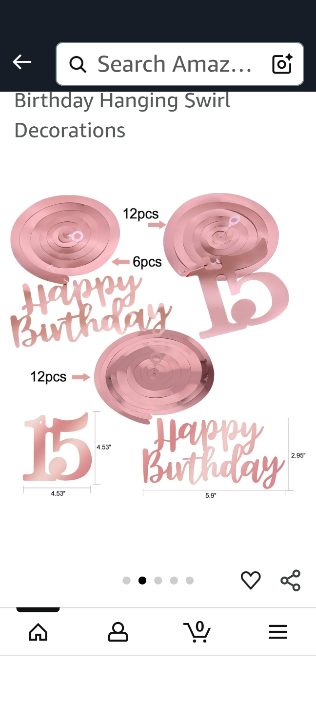 BN 15th Bday Decorations