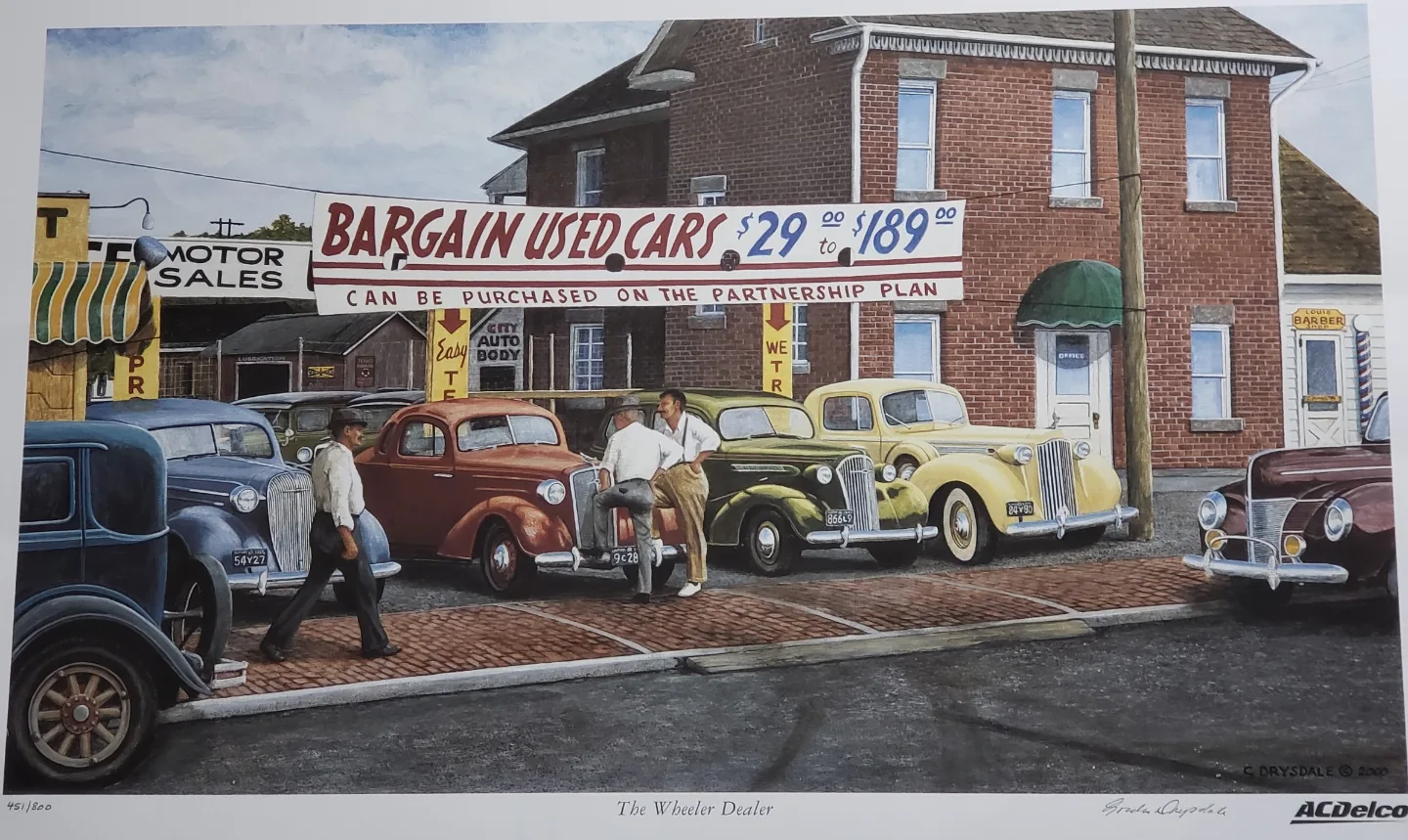 Gordon Drysdale's "The Wheeler Dealer" Limited Edition Print