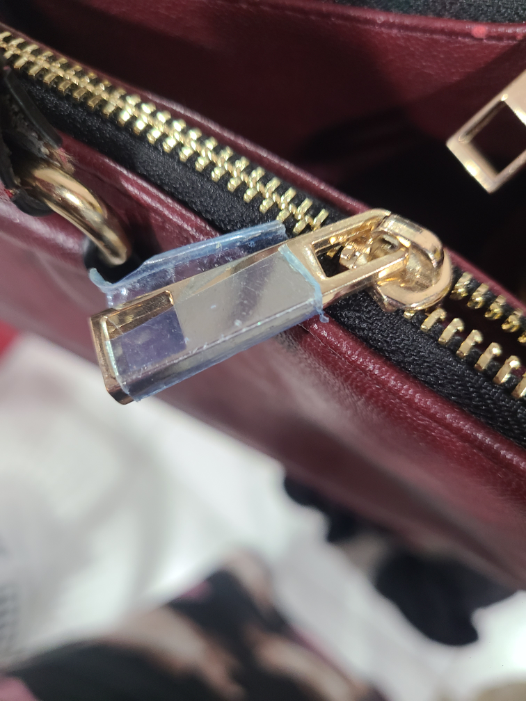 ALDO Burgundy Leather Tote Bag - photo 3