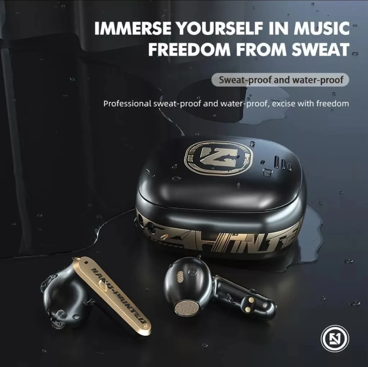 HAND-PAINTED TWS-300 Wireless Earphones image indicator(2)