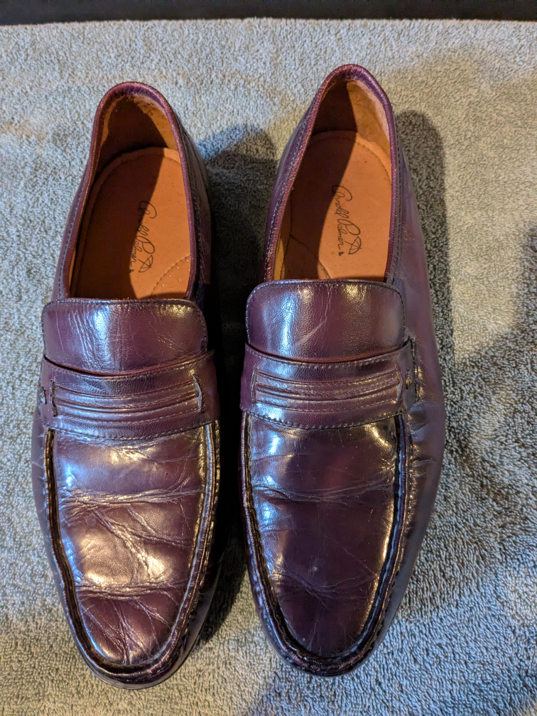 Arnold Palmer Men's Burgundy Leather Penny Loafers - photo 2