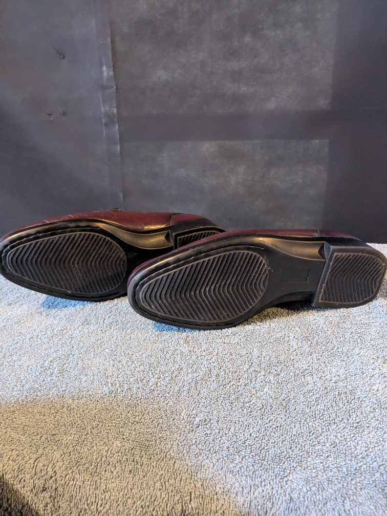 Arnold Palmer Men's Burgundy Leather Penny Loafers - photo 3