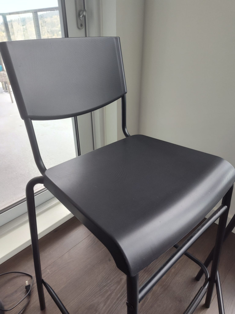 Pair of Black Counter Height Stools - photo 4