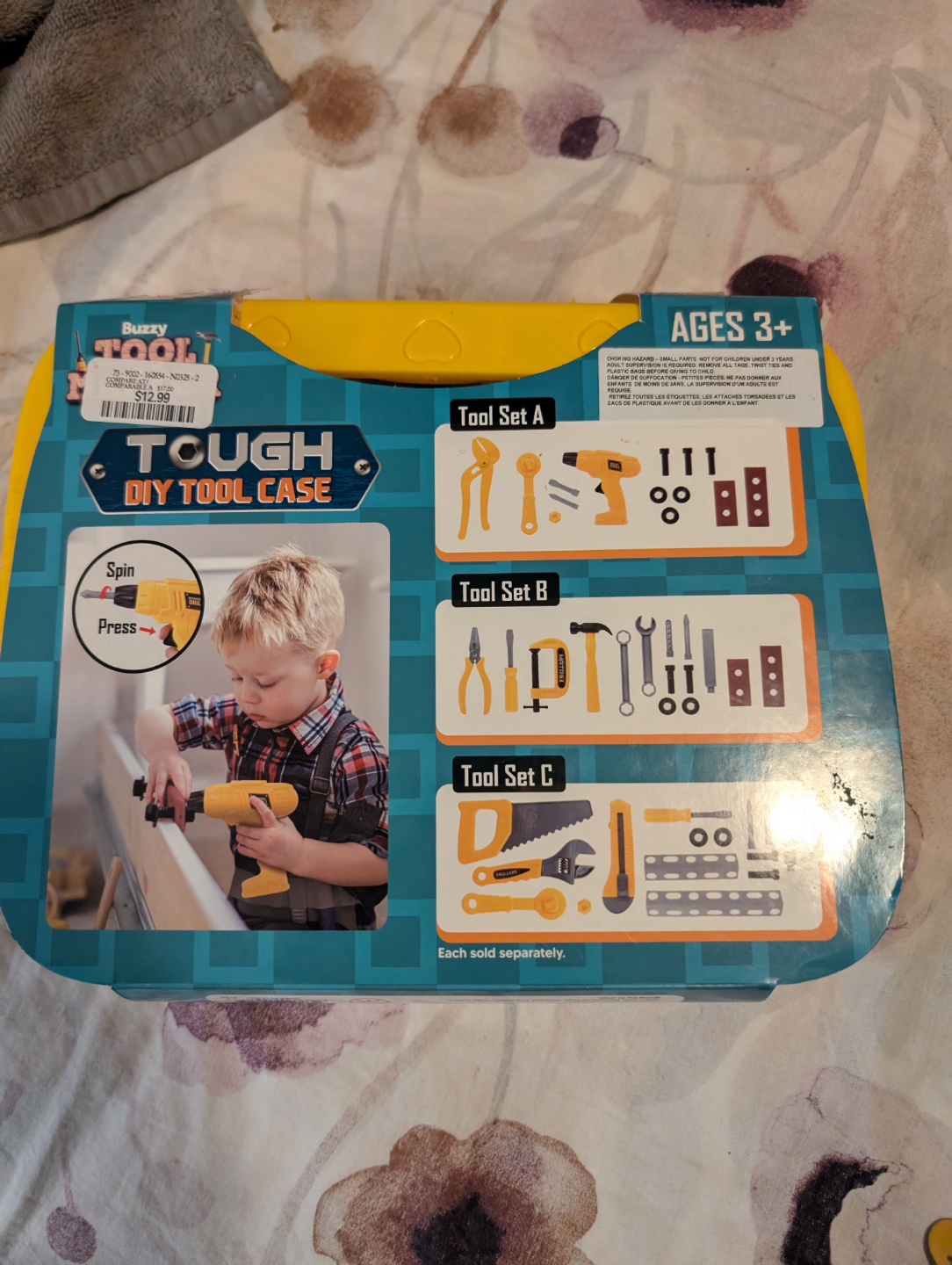 Brand new Buzzy Tough DIY Tool Case Play Set - photo 2