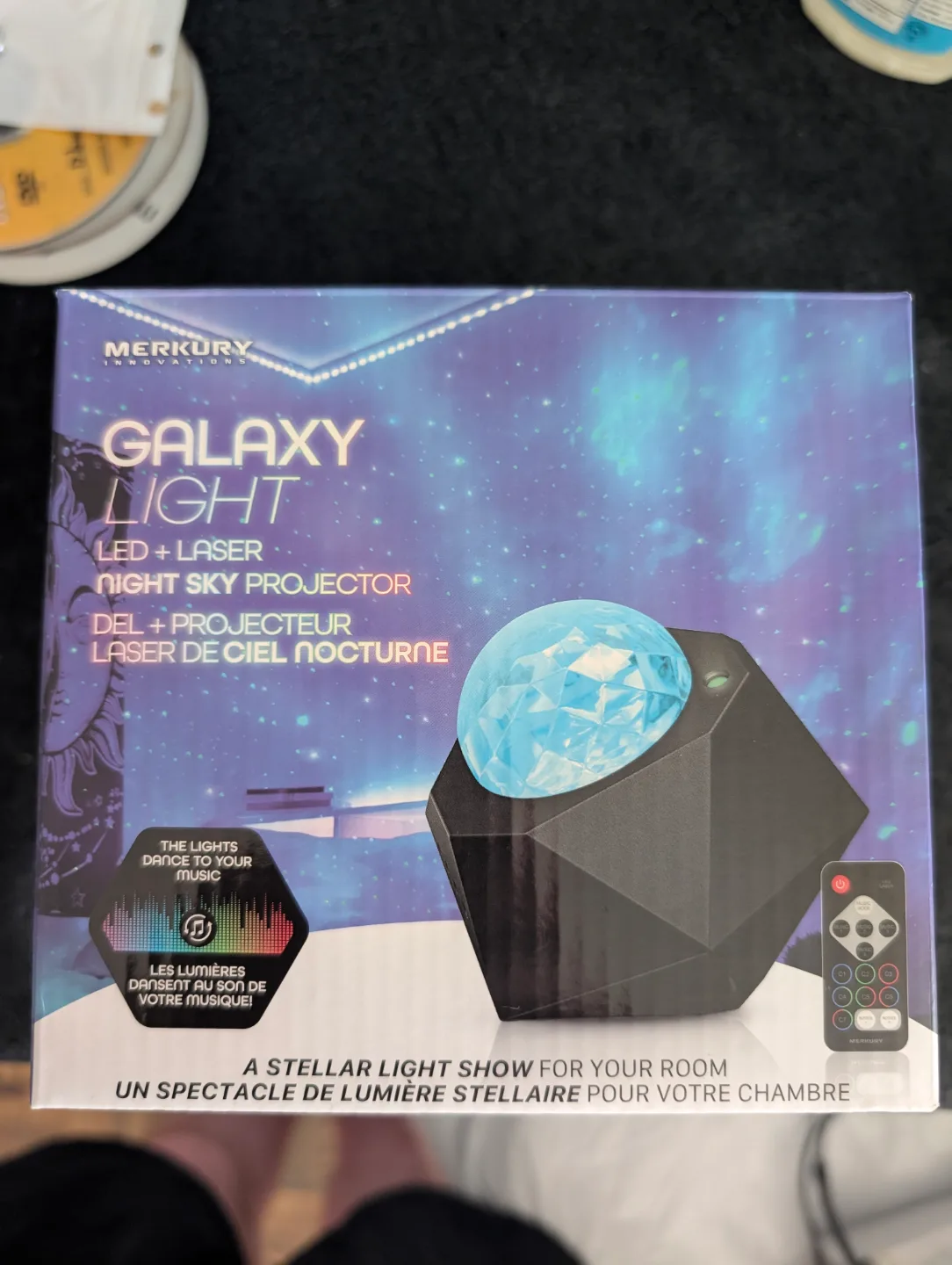 Merkur Innovations Galaxy Light LED & Laser Night Sky Projector thumbnail