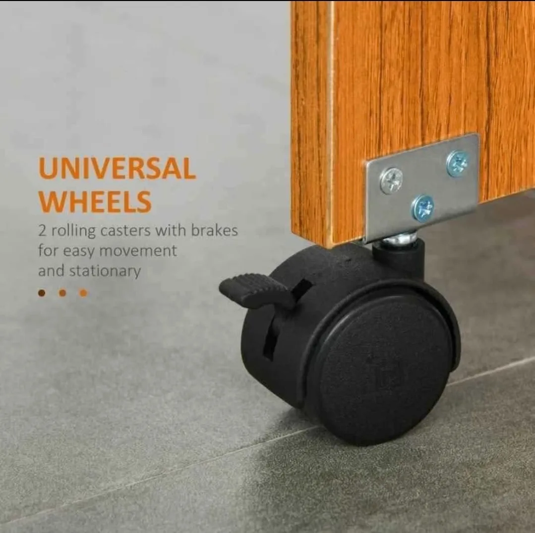 Space-Saving Folding Table with Wheels image indicator(2)