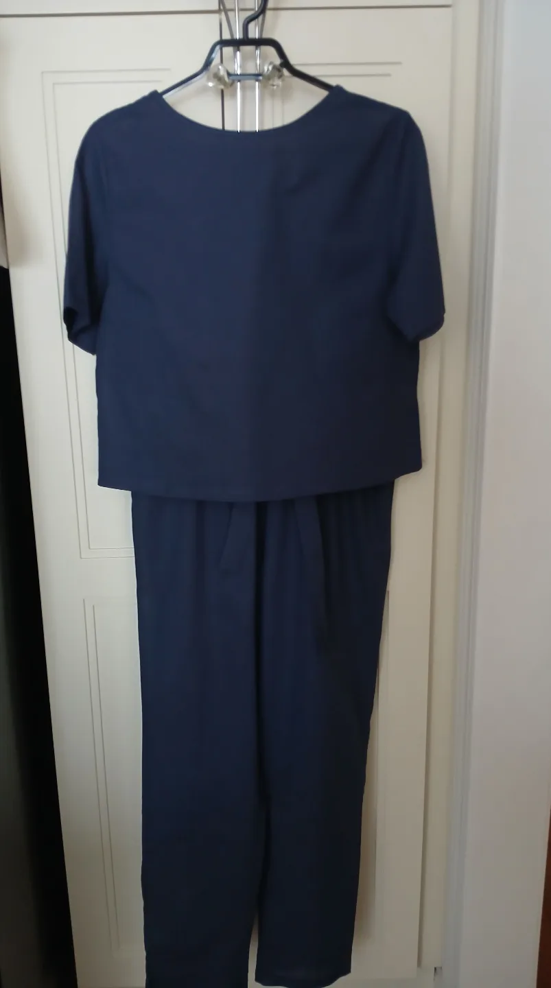 Women's Navy Blue 2 piece outfit thumbnail