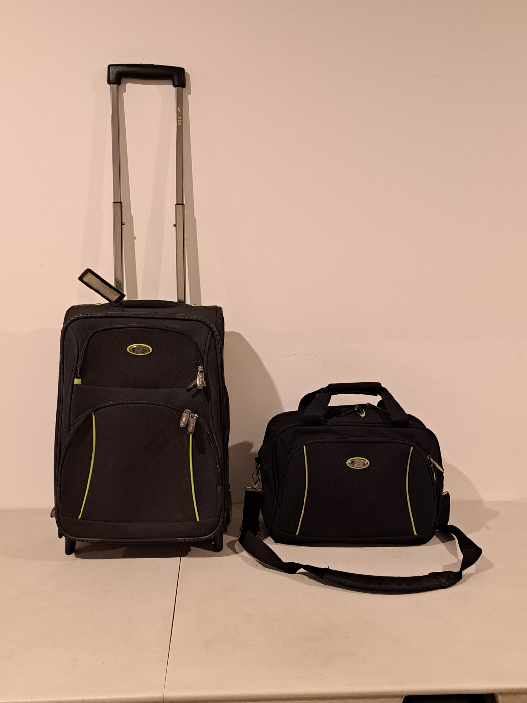 Reebok suitcase and bag