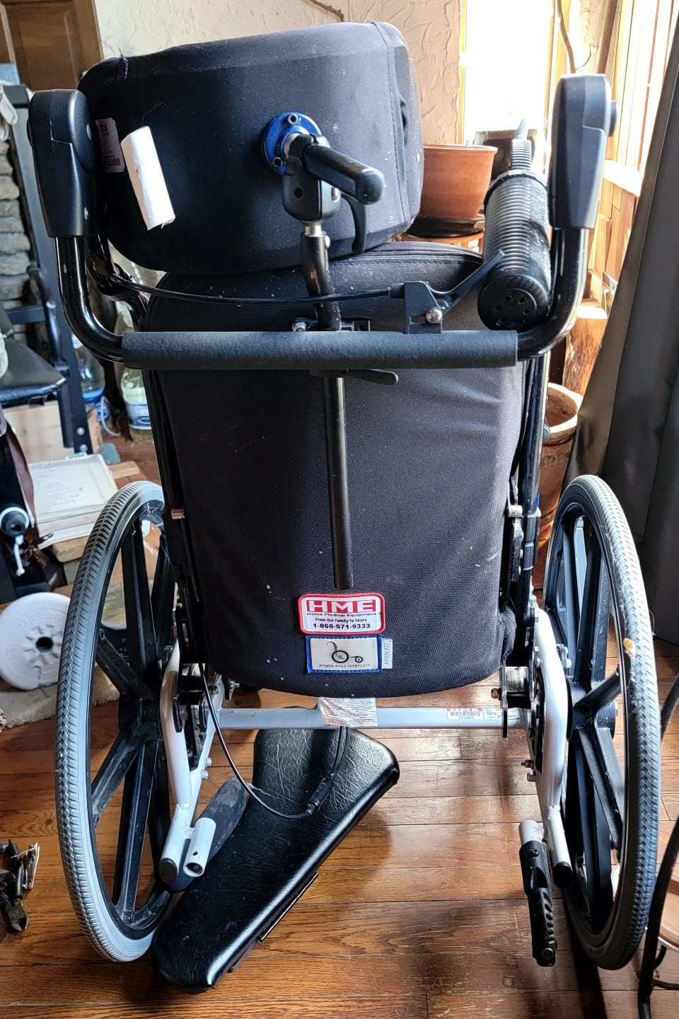 Used Wheelchair Reclinable with Headrest and Armrests - photo 2