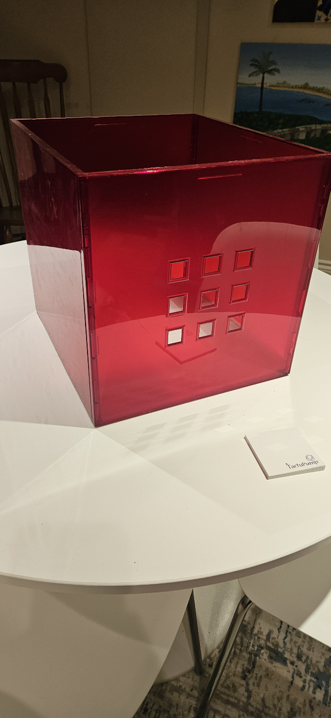 Ikea Kallax Acrylic Storage Bins - Red - photo 2