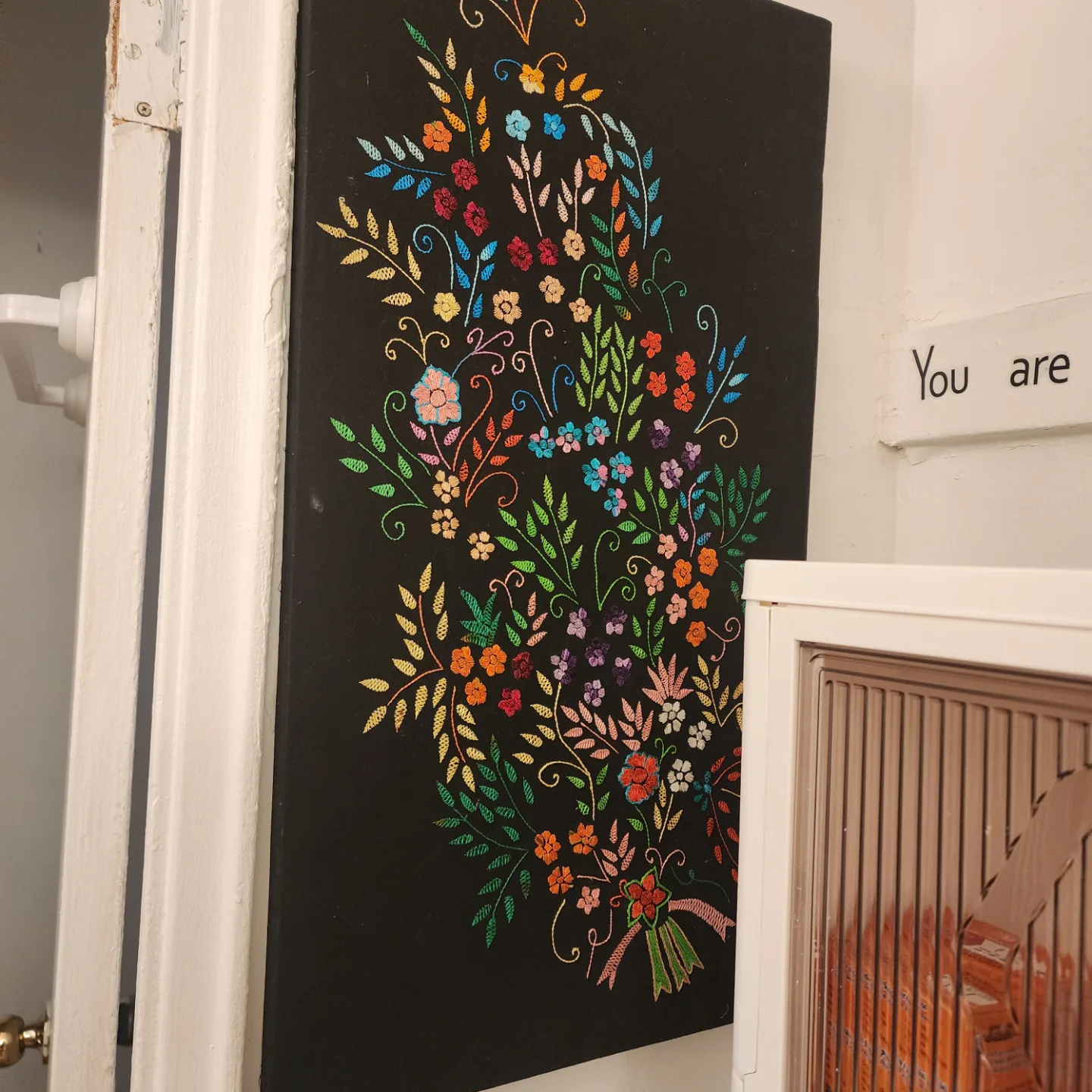 Embroidered Floral Wall Hanging thumbnail