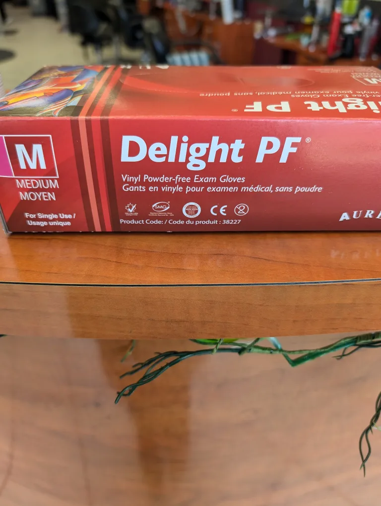 Aurelia Delight PF Vinyl Powder-Free Exam Gloves - Medium image indicator(7)