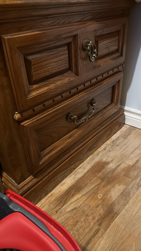 2 Solid Wood Two-Drawer Nightstand - photo 2