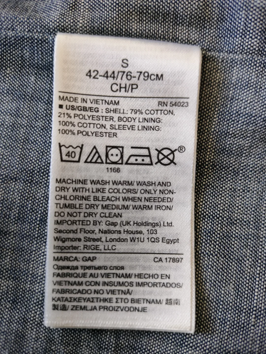 GAP Men's Grey Herringbone Blazer - Size Small image indicator(3)