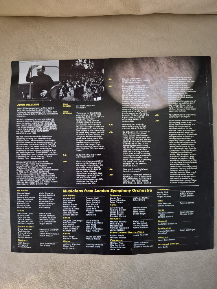 The Empire Strikes Back -  Original Soundtrack Booklet - photo 2