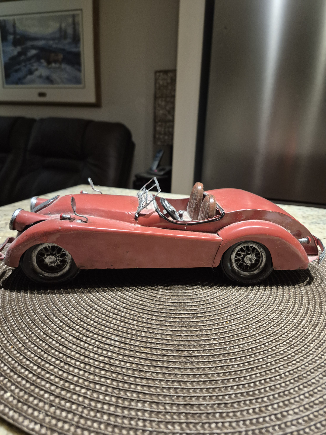 Vintage Jaguar XK120 custom model car