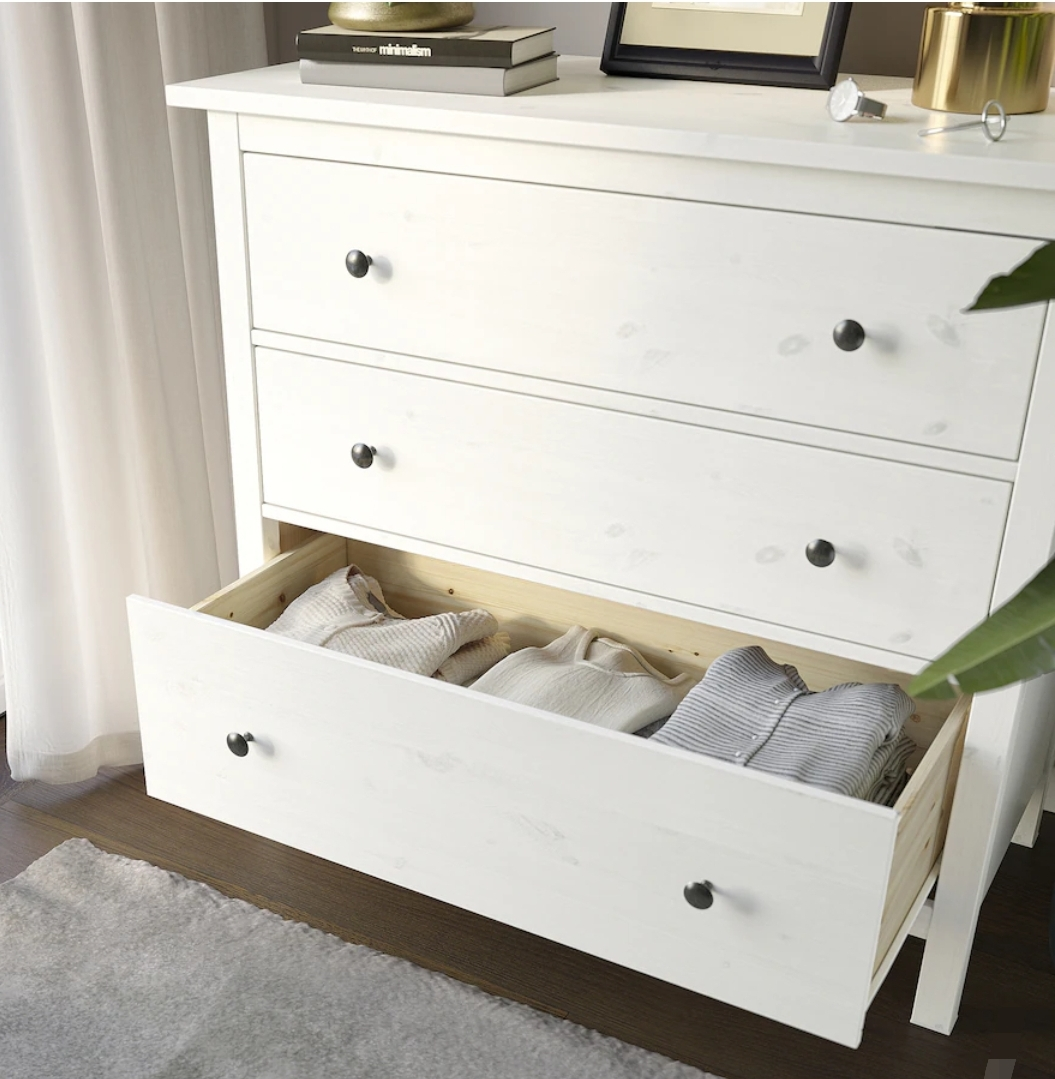 IKEA Hemnes 3-Drawer Chest White - photo 4